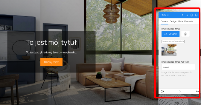 ustawienia inspektora